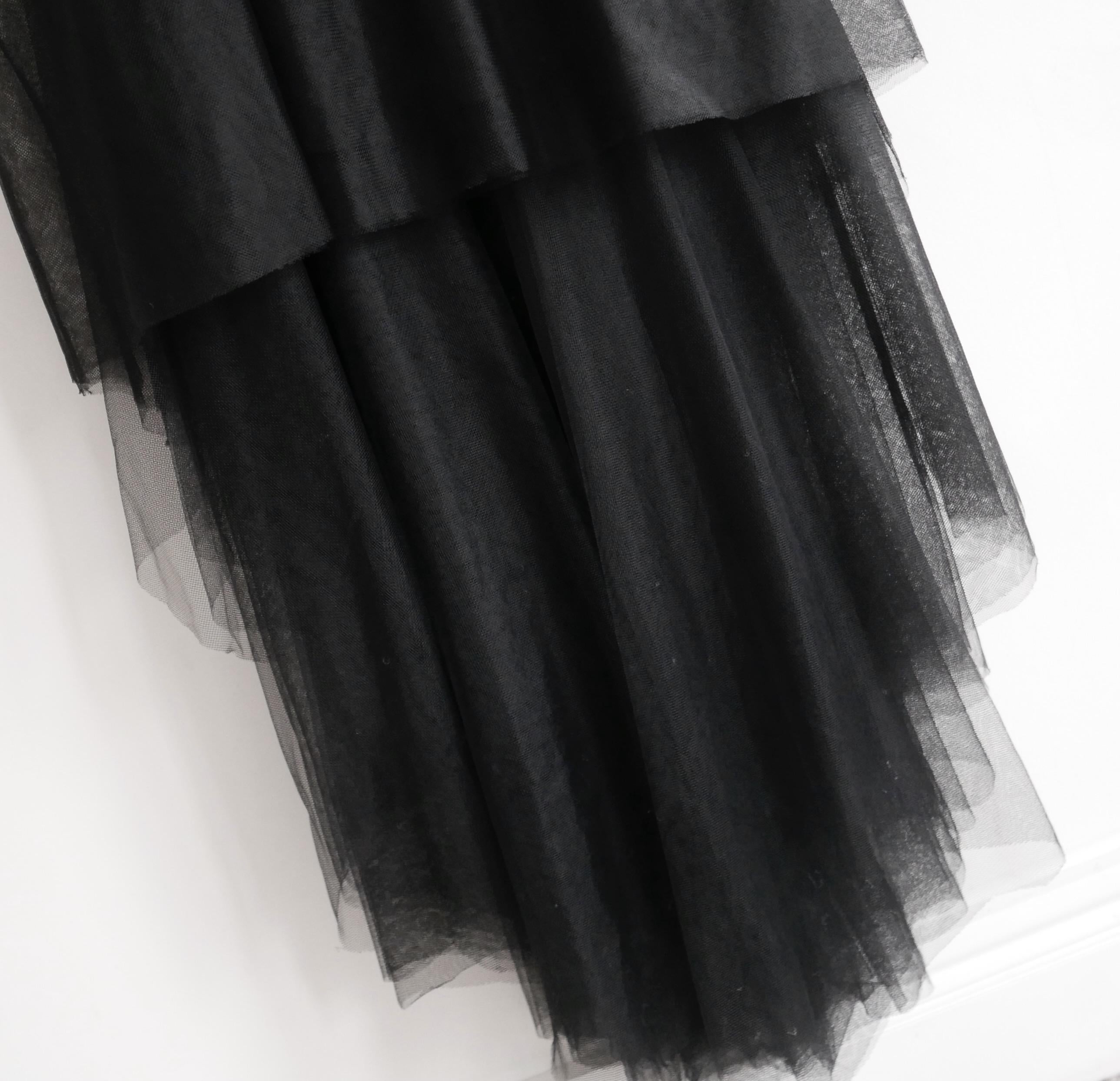 Dior Perlen-Tüll-Kleid Pre-Fall 2018 (Schwarz) im Angebot