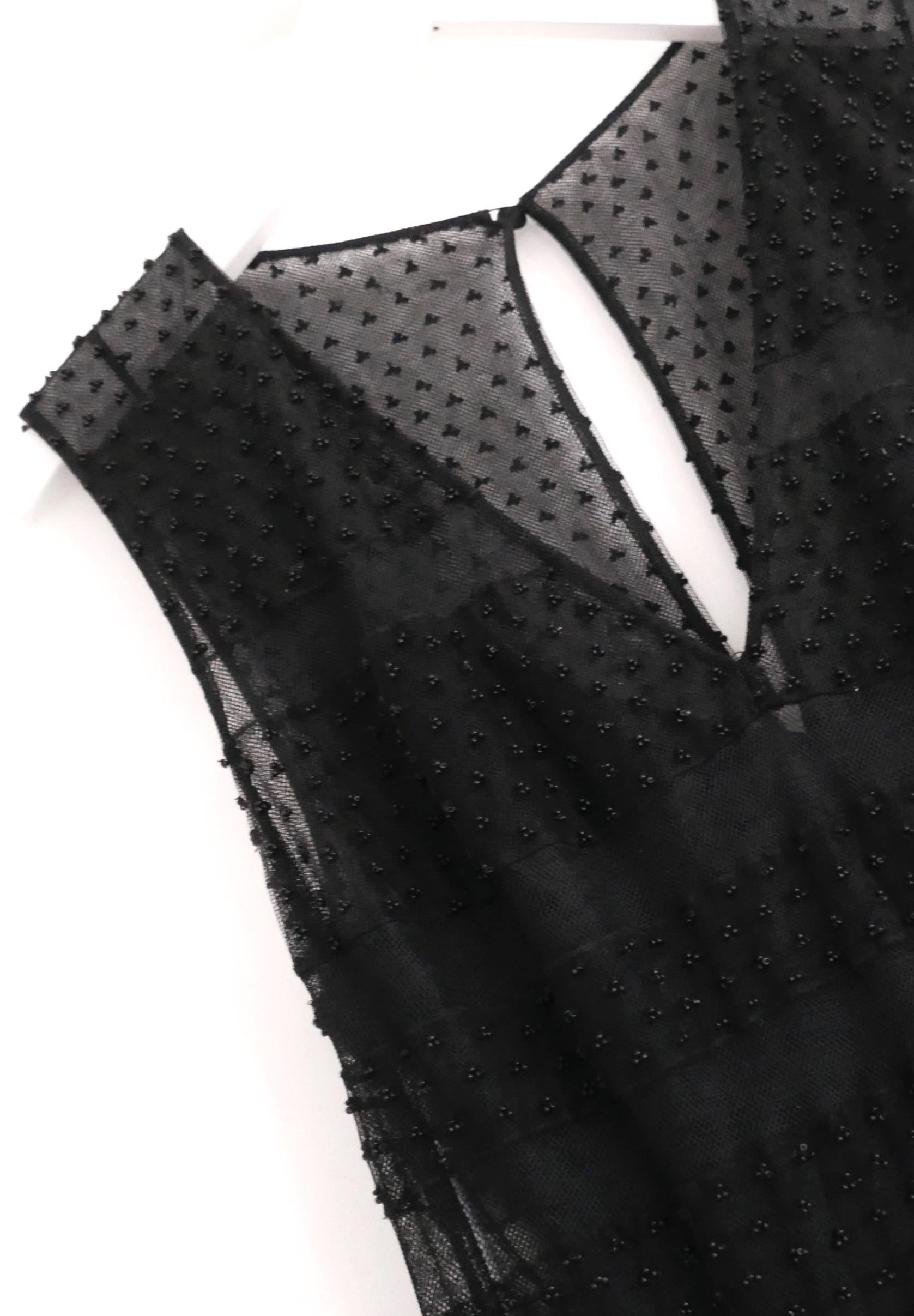 Dior Perlen-Tüll-Kleid Pre-Fall 2018 Damen im Angebot