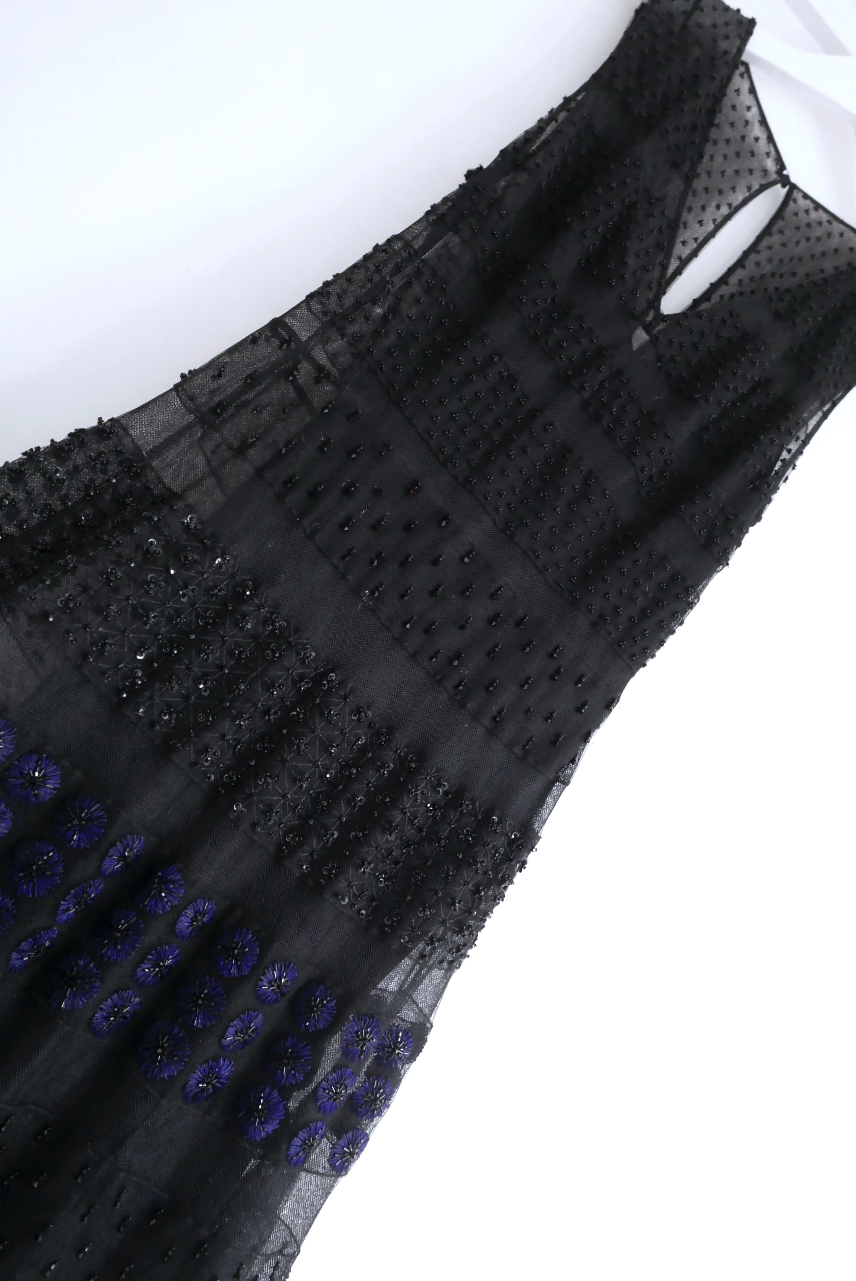 Dior Perlen-Tüll-Kleid Pre-Fall 2018 im Angebot 1