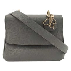 DIOR Bedior Shoulder bag in Grey Leather