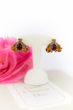 Dior bee earrings