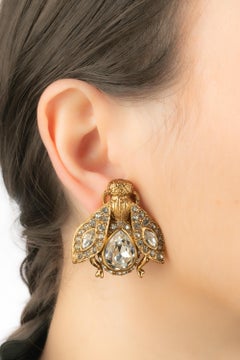Dior bee earrings