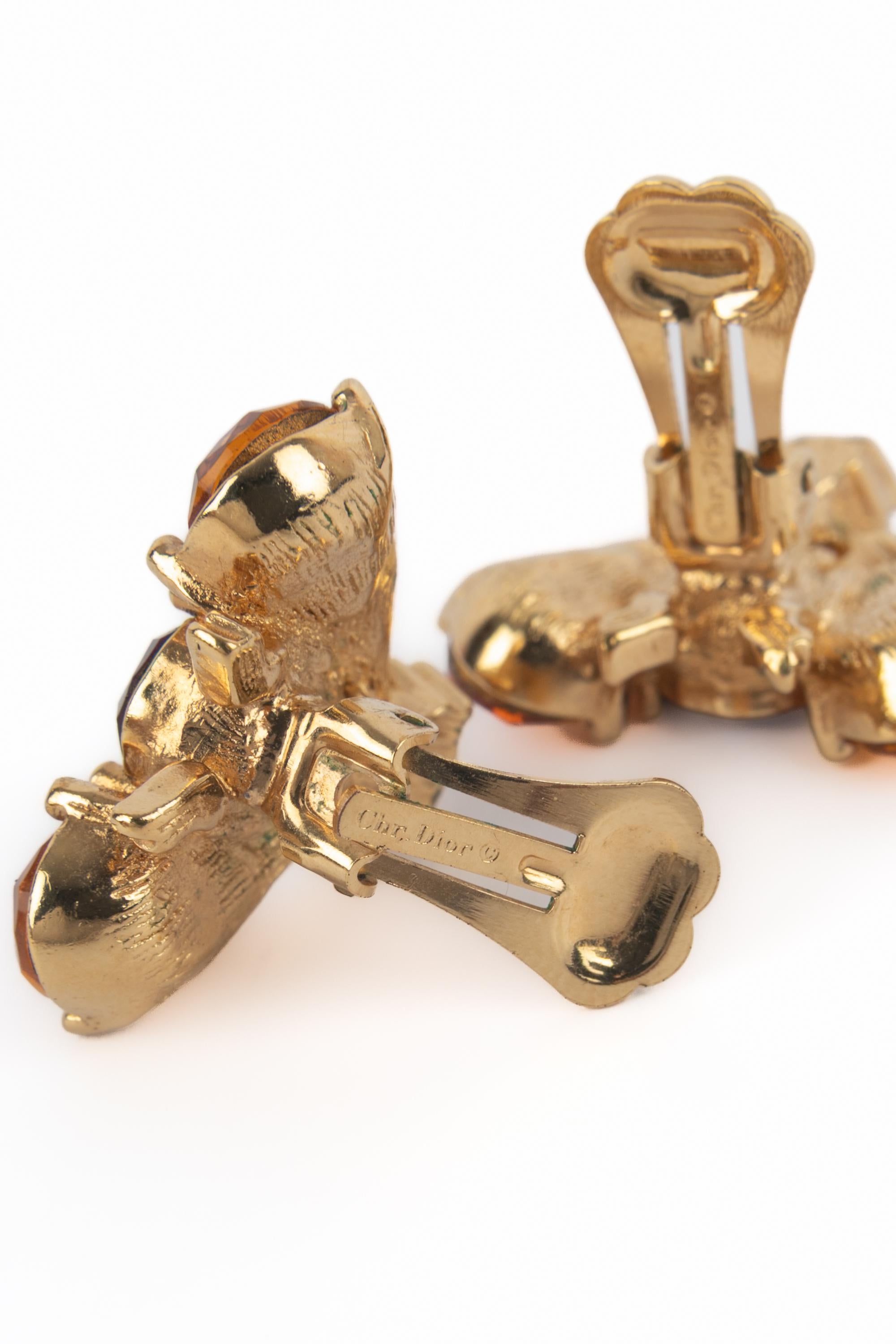 Orecchini a forma di ape Dior in vendita 2