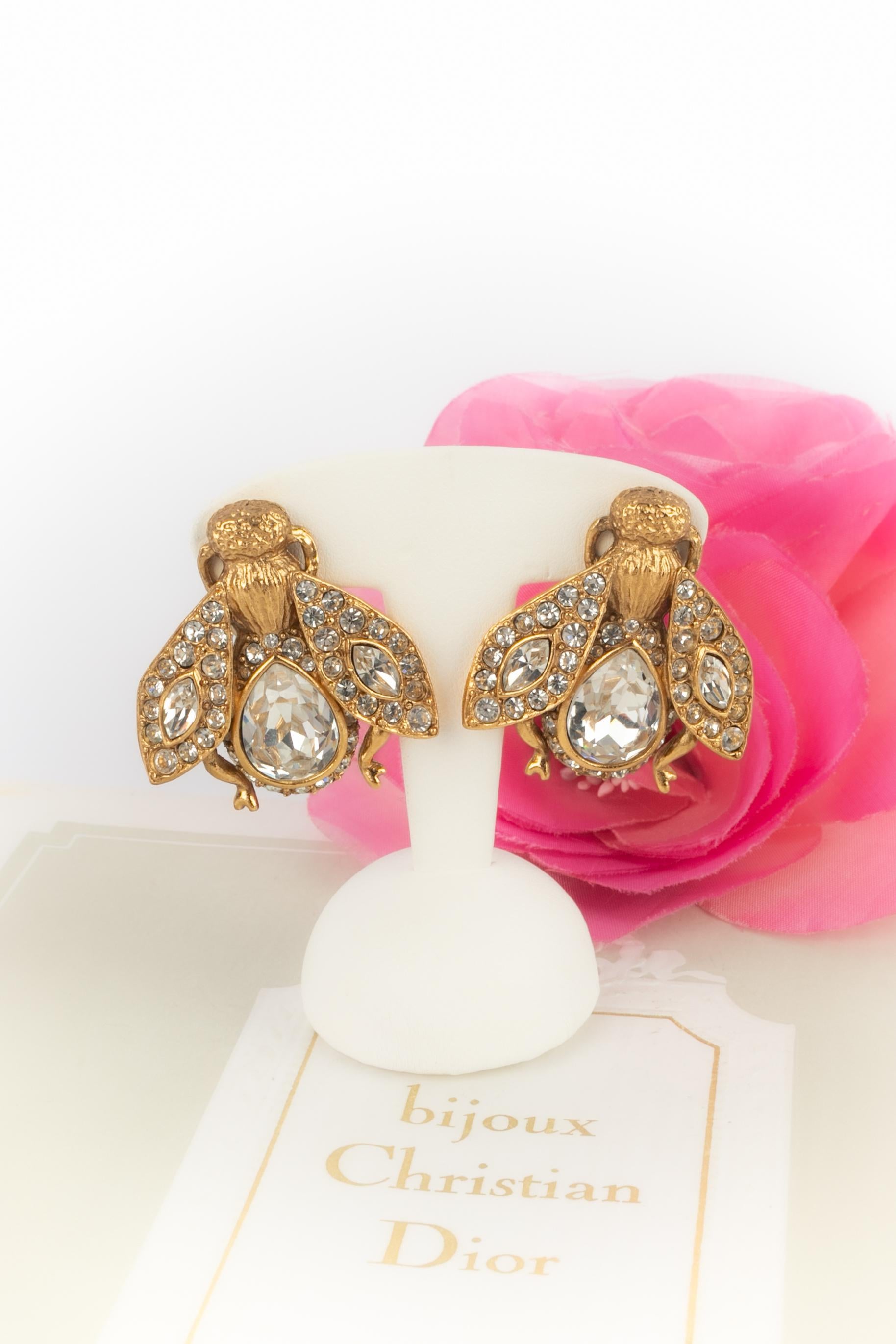 Orecchini a forma di ape Dior in vendita 4