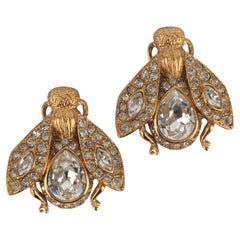 Orecchini a forma di ape Dior