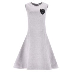 Dior Bee Emblem Badge Virgin Wool Dress