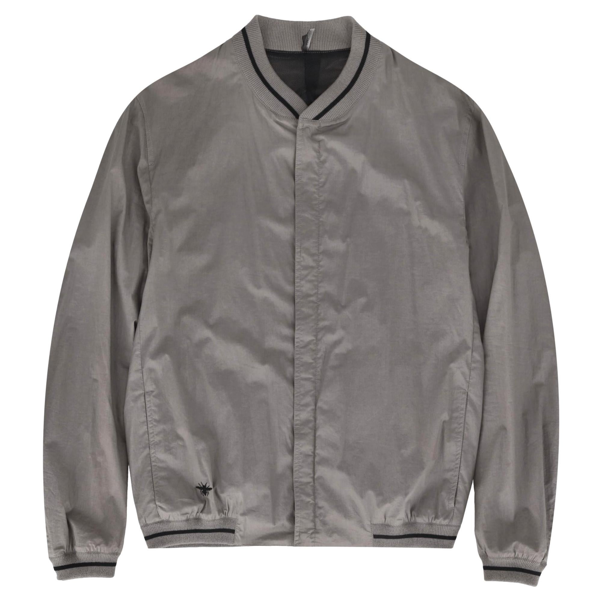 Dior Bee-Embroidered Cotton Bomber Jacket