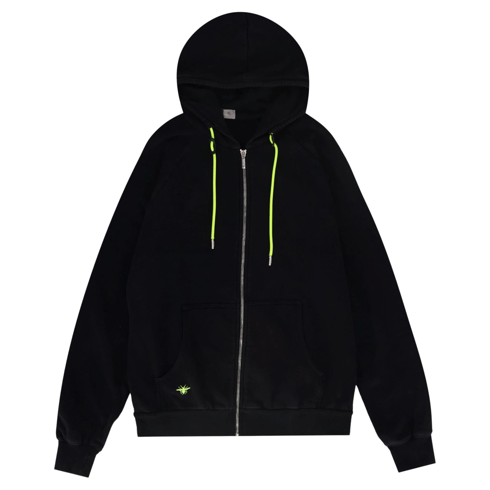 Dior Bee-Embroidered Zip-Up Hoodie