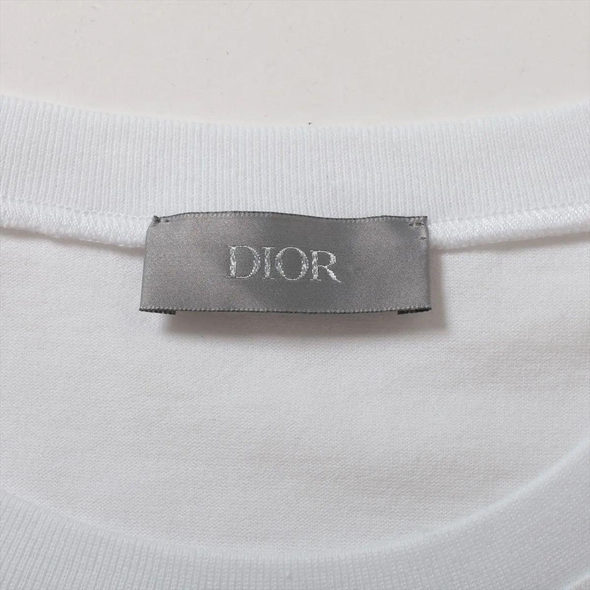 Dior BEE Embroidery Cotton T-shirt White For Sale 1