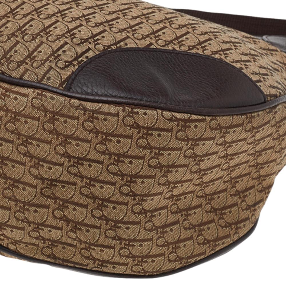 Dior Beige/Brown Diorissimo Canvas And Leather Oblique Hobo 6