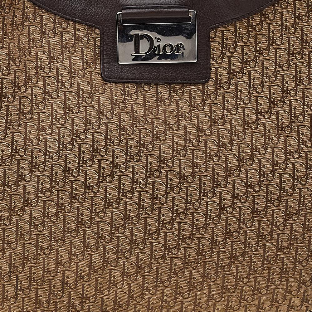 Dior Beige/Brown Diorissimo Canvas And Leather Oblique Hobo 2