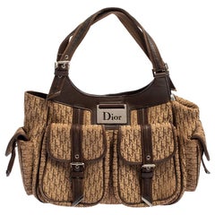Dior Beige/Brown Diorissimo Canvas Multi Pocket Shoulder Bag