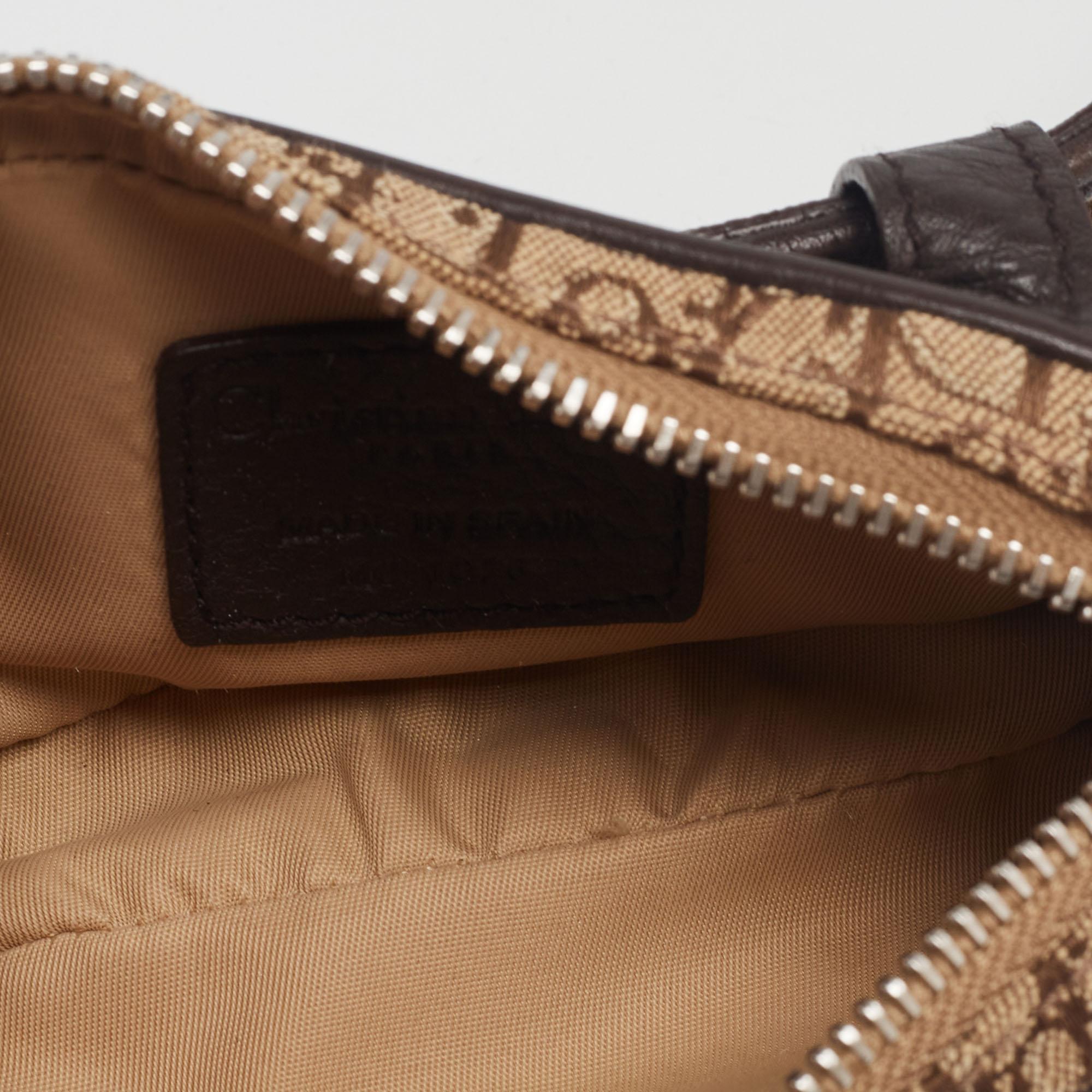 Dior Beige/Brown Oblique Canvas and Leather Belt Bag 3