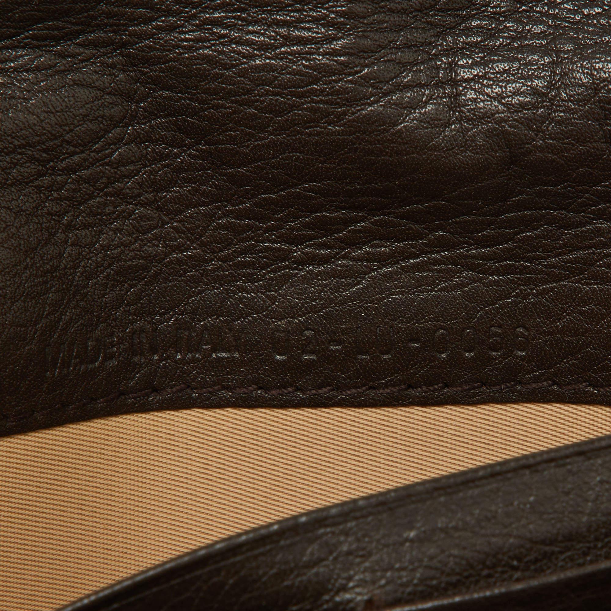 Dior Beige/Braun Schräge Brieftasche aus Canvas und Leder mit Klappe im Angebot 6