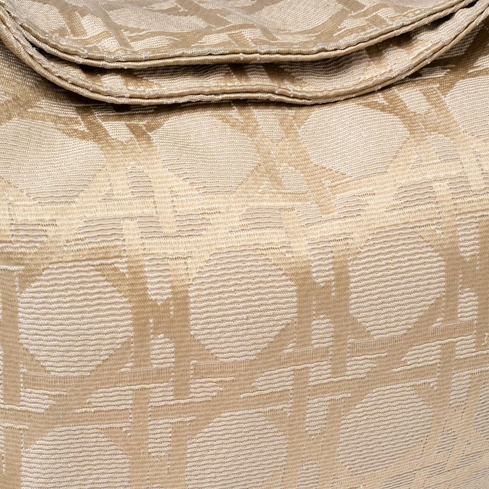 Dior Beige Cannage Canvas and Leather Lady Dior Hobo 7