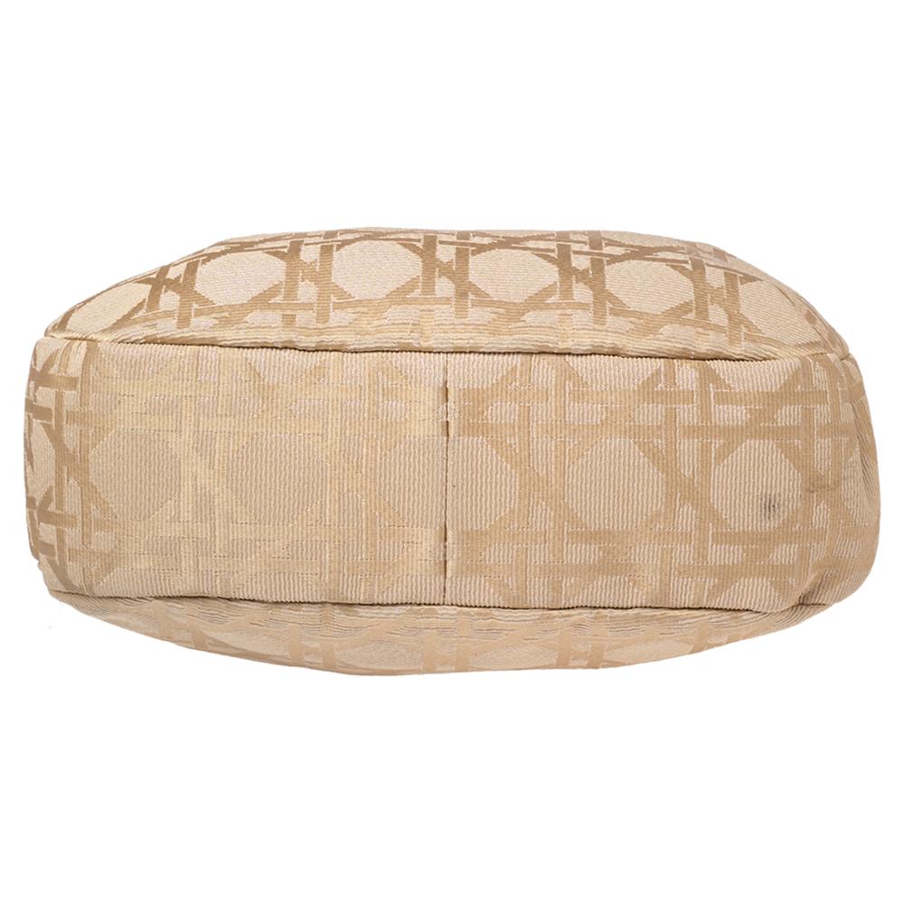Dior Beige Cannage Canvas and Leather Lady Dior Hobo 1