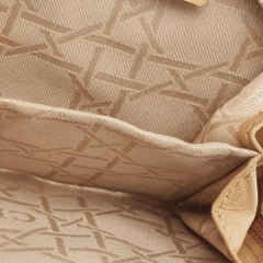 Dior Beige Cannage Fabric Zip Coin Purse