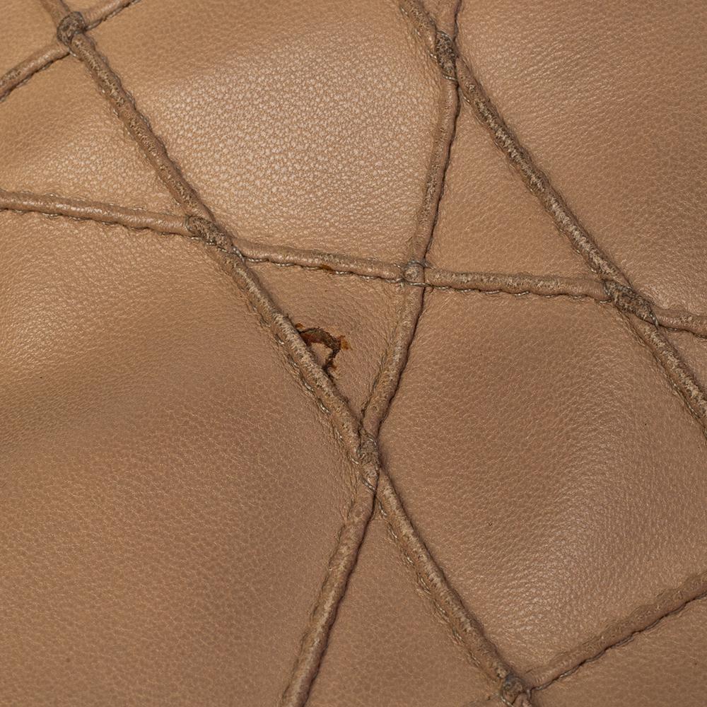 Dior Beige Cannage Leather Granville Chain Link Tote 1
