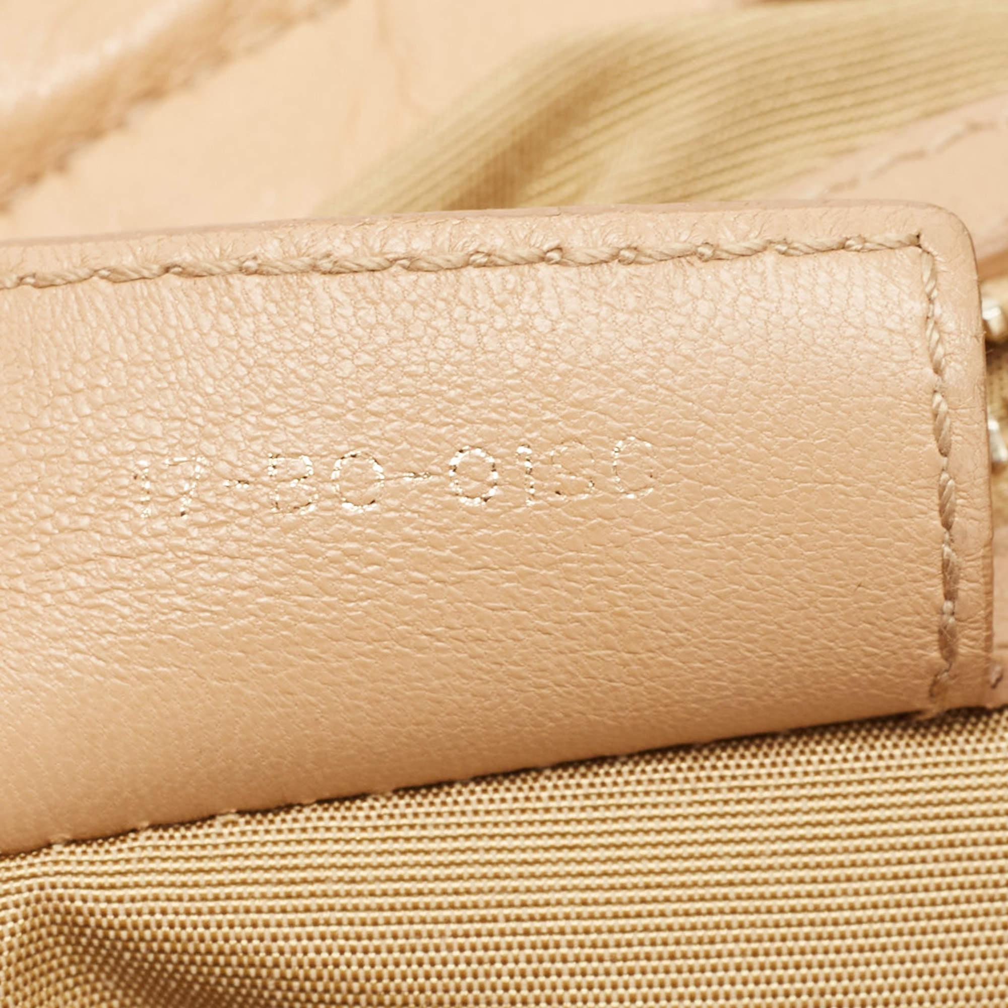 Dior Beige Cannage Leather Le Trente Shoulder Bag For Sale 8
