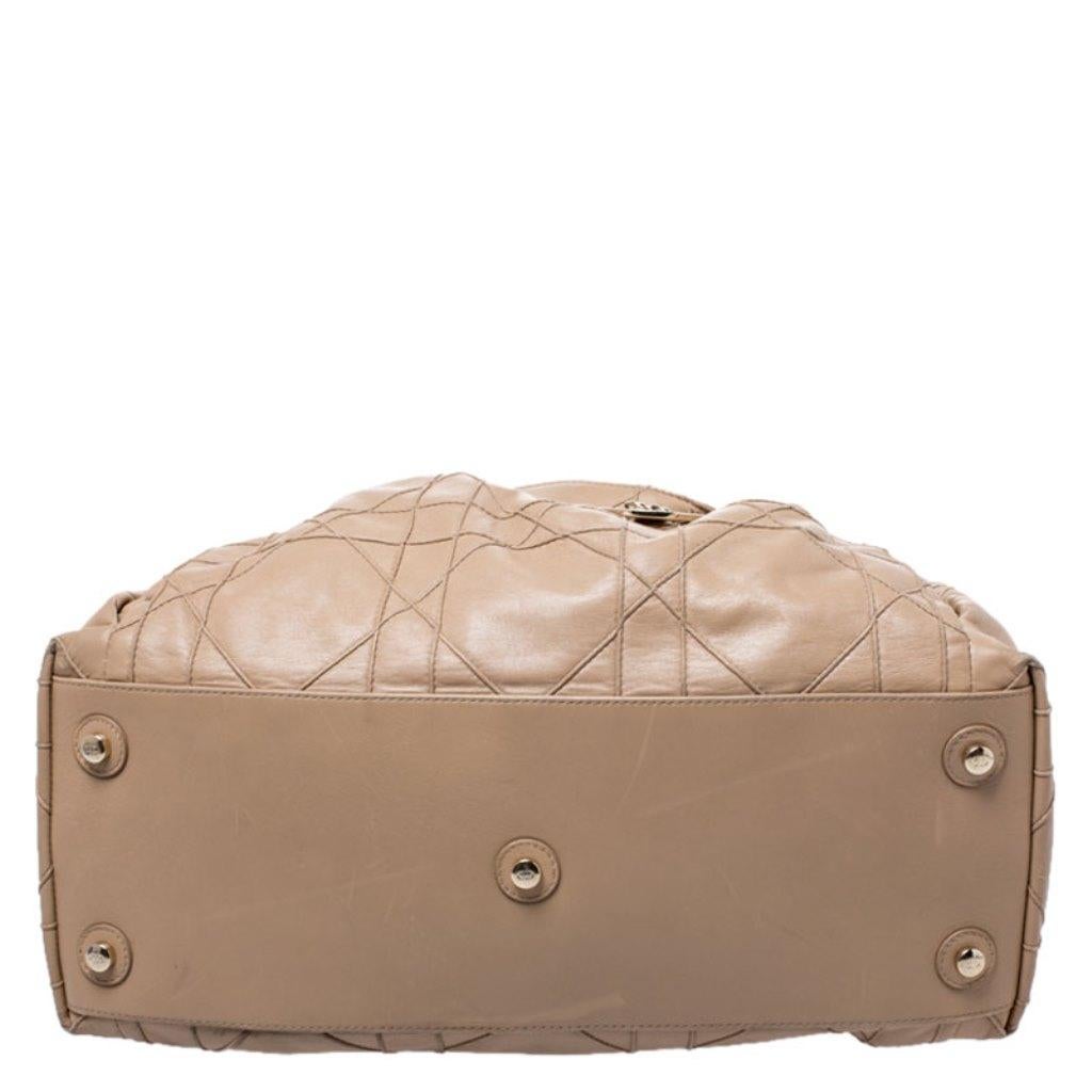 Dior Beige Cannage Leather Le Trente Tote 1