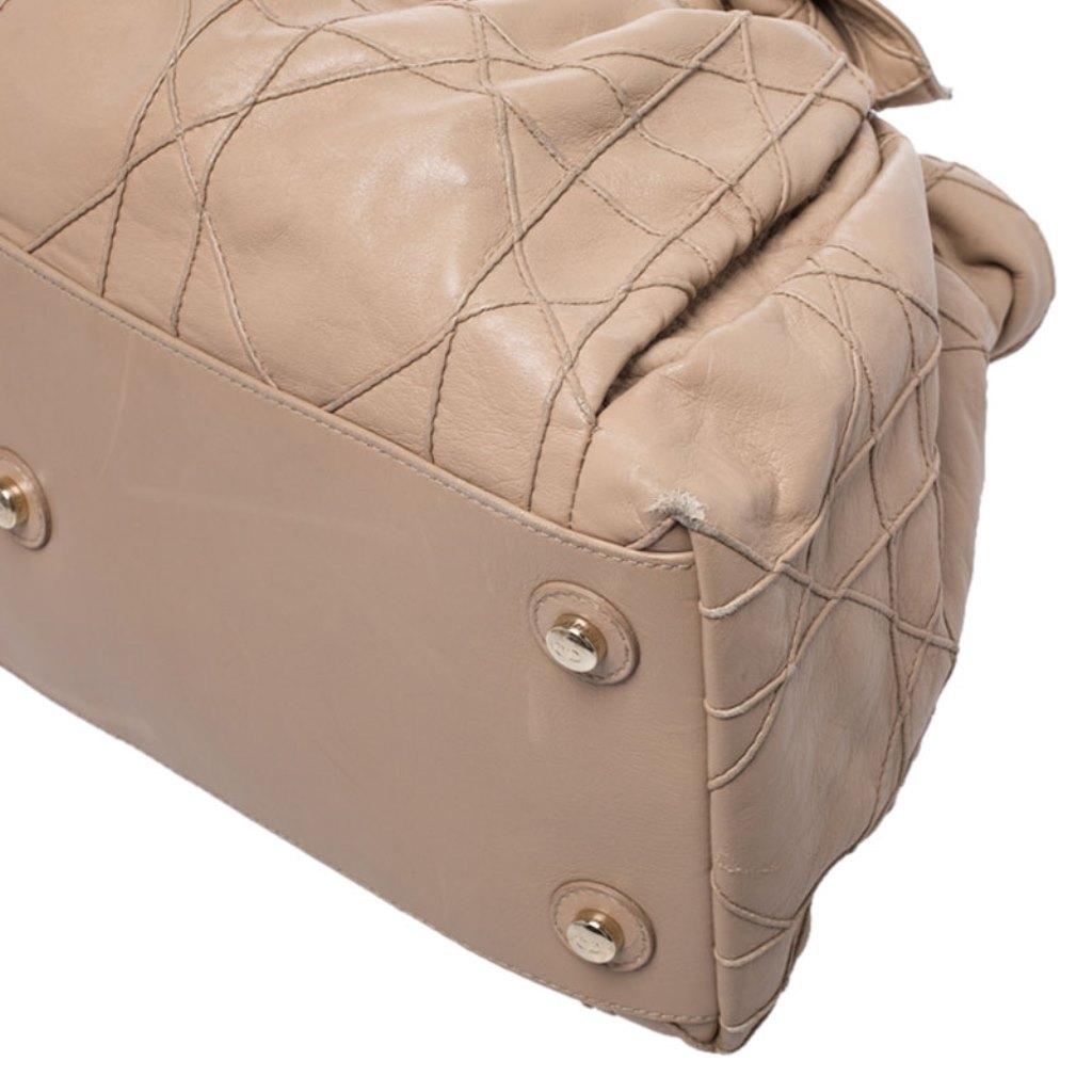 Dior Beige Cannage Leather Le Trente Tote 2