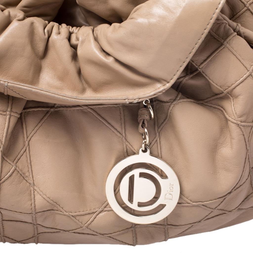 Dior Beige Cannage Leather Le Trente Tote 5