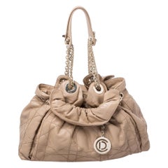 Dior Beige Cannage Leather Le Trente Tote