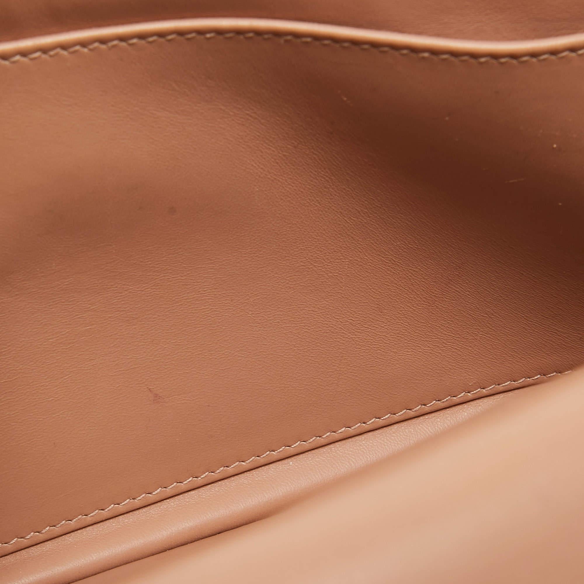 Sac à bandoulière Caro Dior en cuir cannage beige de taille moyenne 8