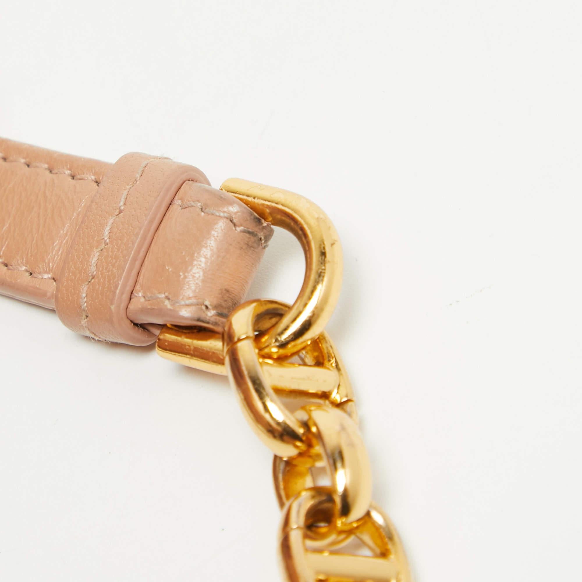 Sac à bandoulière Caro Dior en cuir cannage beige de taille moyenne 10