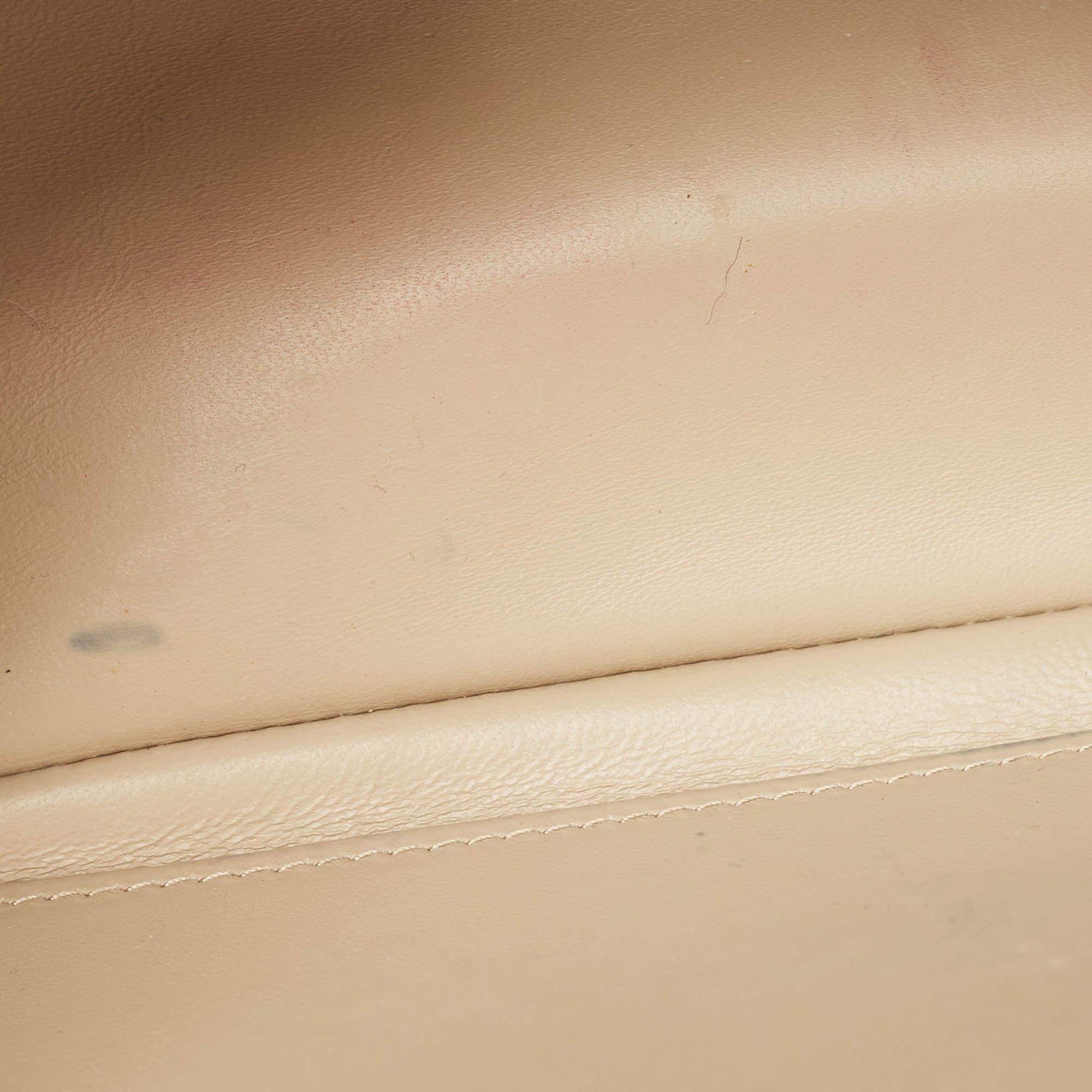 Dior Beige Cannage Medium Caro Umhängetasche aus Leder Medium 5