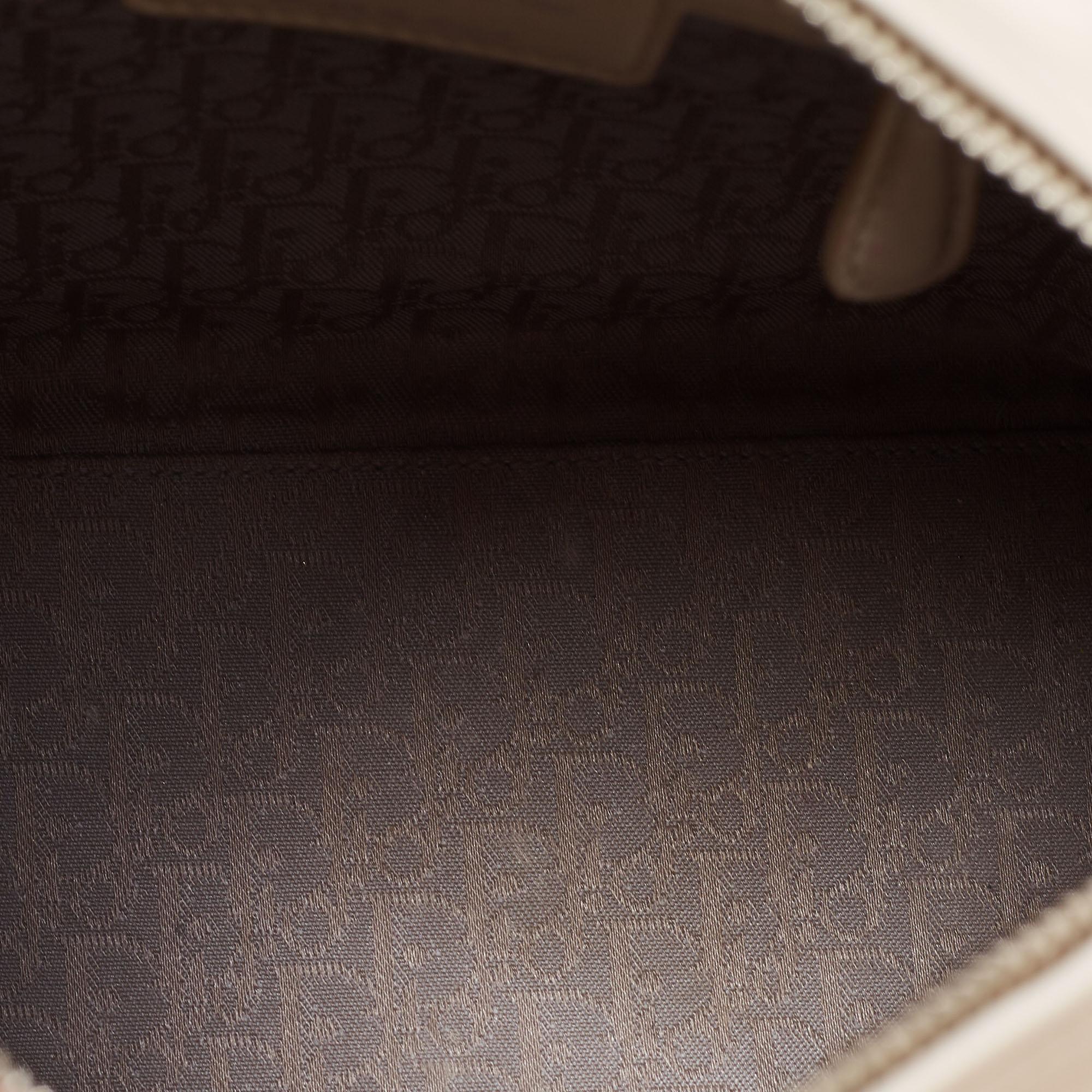 Women's Dior Beige Cannage Leather Medium Lady Dior Tote