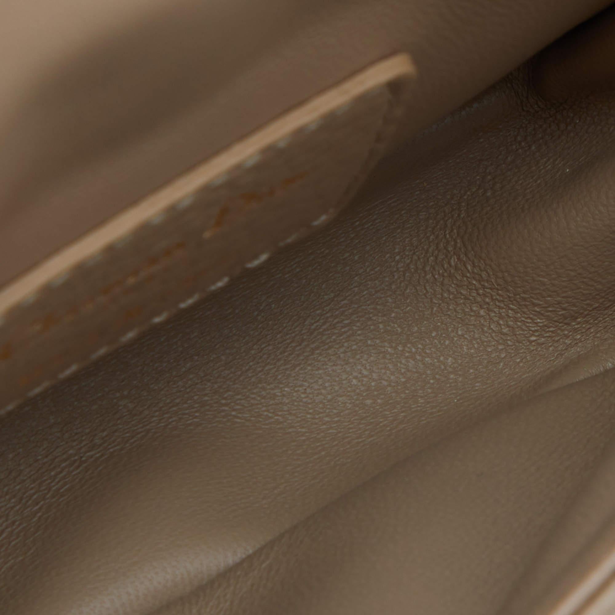 Dior Beige Cannage Leather Micro Caro Crossbody Bag 2