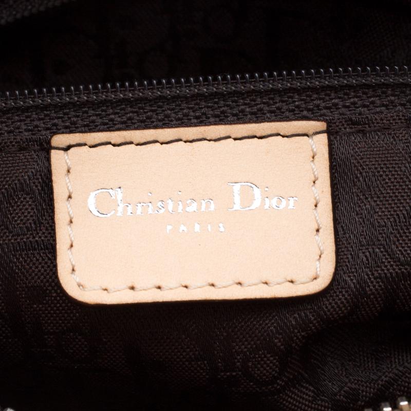 Dior Beige Cannage Leder Mini Lady Dior East West Tote 6
