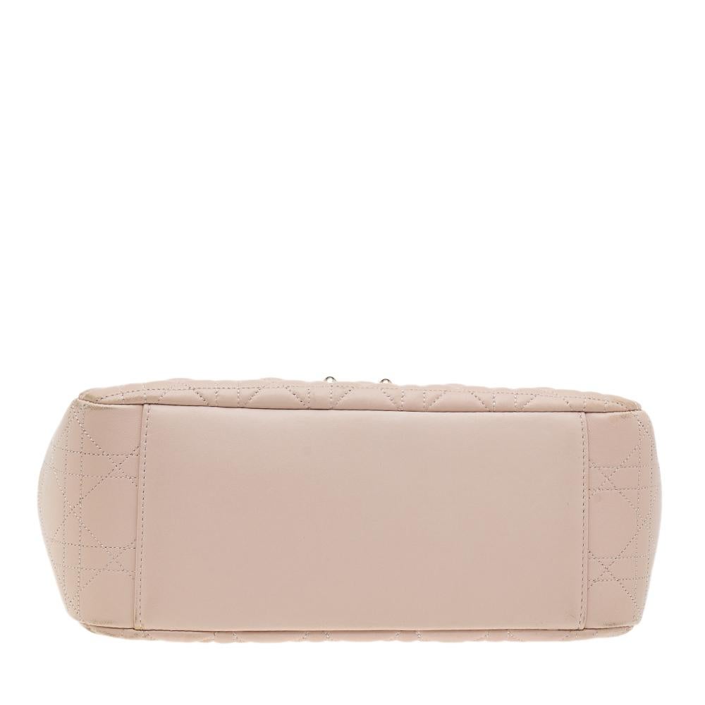 Dior Beige Cannage Leather Miss Dior Medium Flap Bag 1