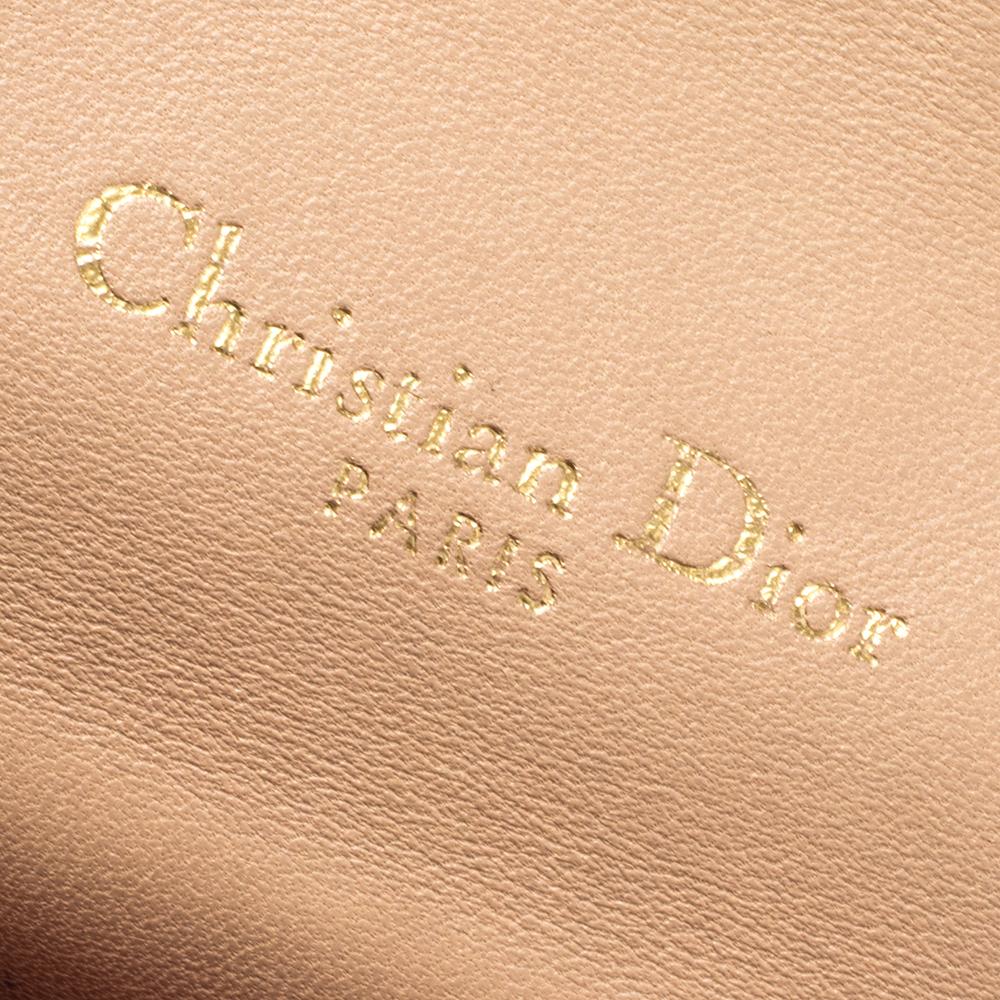 Dior Beige Cannage Leder Miss Dior Medium Klappe Tasche 2