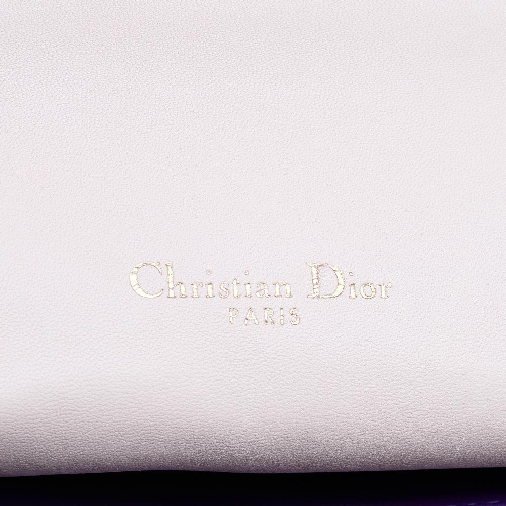 Dior Beige Cannage Leather Miss Dior Medium Flap Bag 5