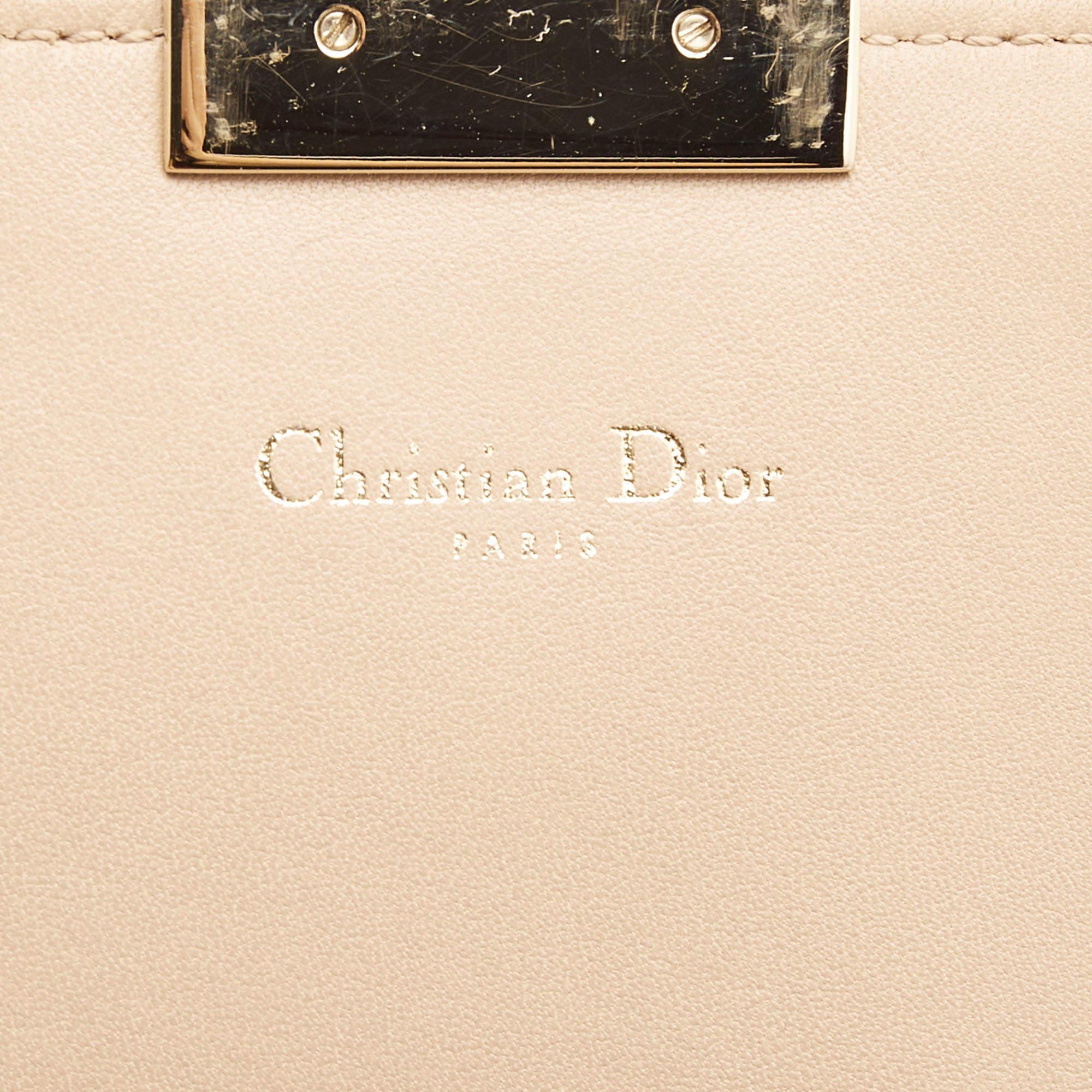 Dior Beige Cannage Leather Miss Dior Promenade Chain Bag 7