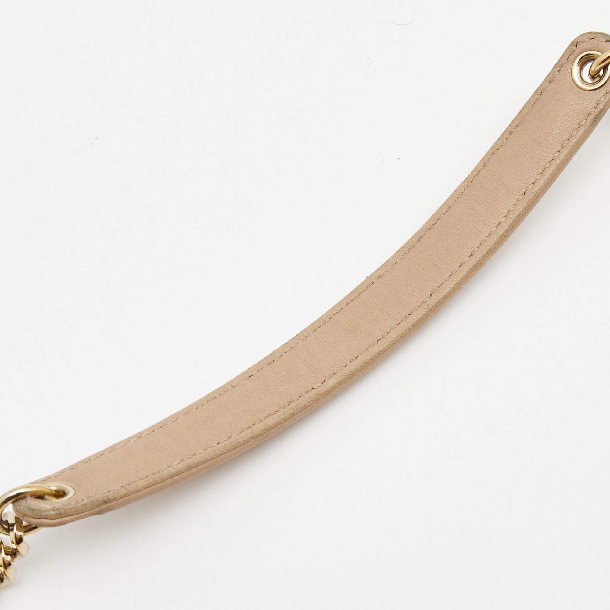Dior Beige Cannage Leather Miss Dior Promenade Chain Bag 9