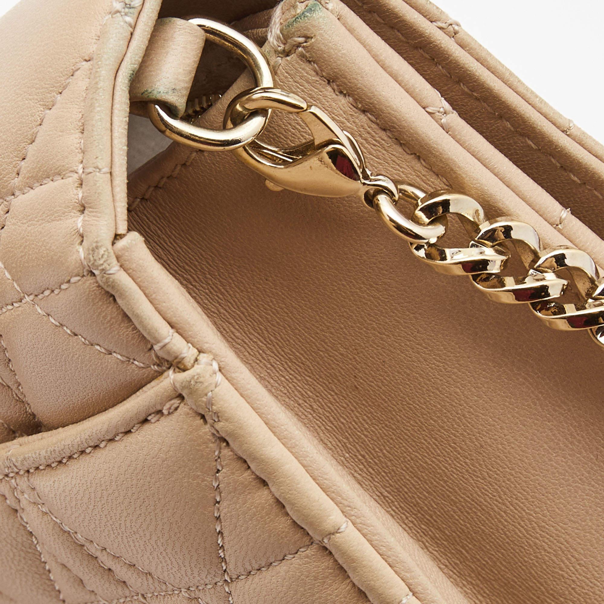 Dior Beige Cannage Leather Miss Dior Promenade Chain Bag 2