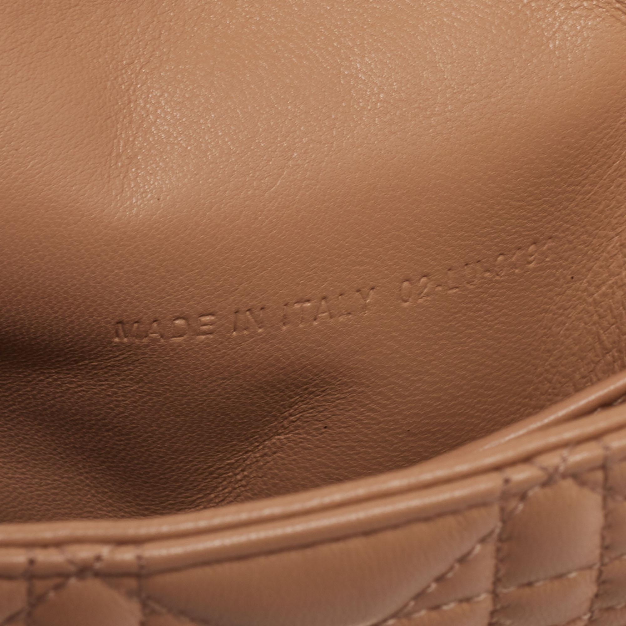 Dior Beige Cannage Leather Miss Dior Promenade Chain Clutch 9