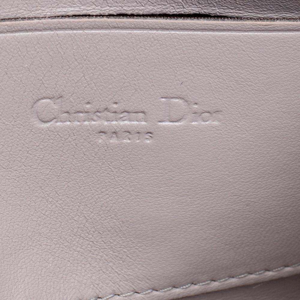 Dior Beige Cannage Patent Leather Miss Dior Promenade Clutch Bag In Fair Condition In Dubai, Al Qouz 2