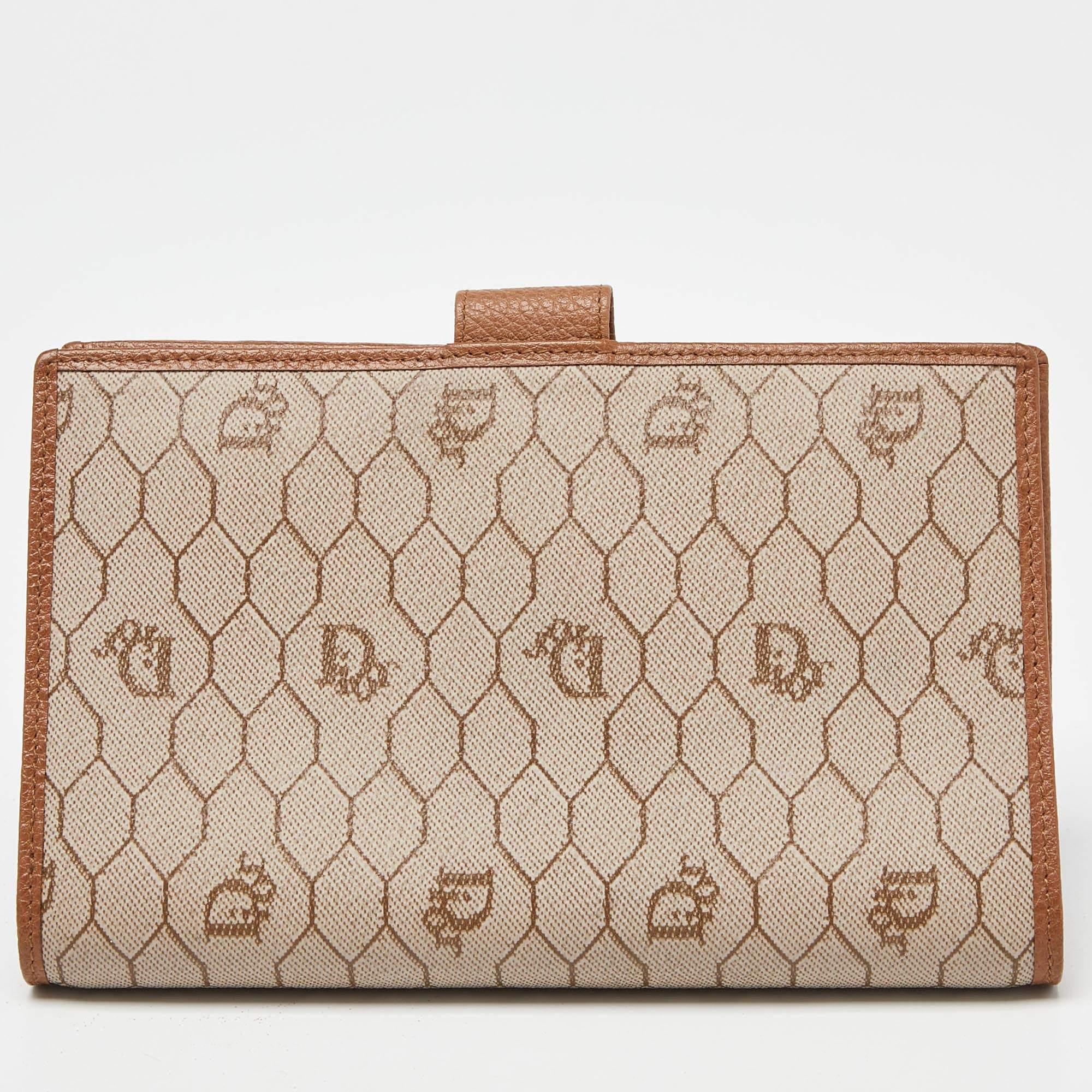 Women's Dior Beige Coated Canvas and Leather Agenda Cover