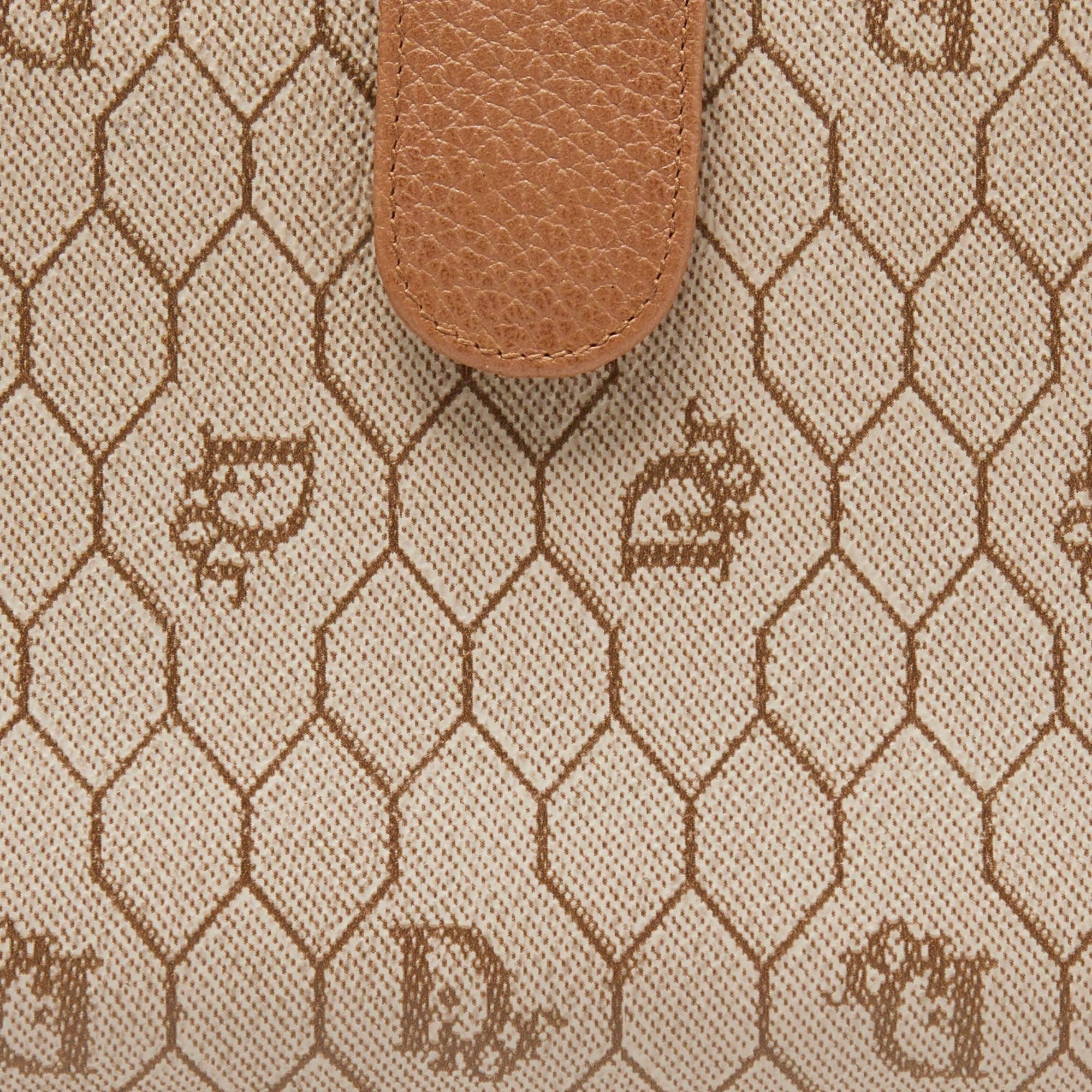 Dior Beige Coated Canvas and Leather Agenda Cover 1