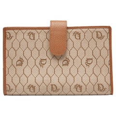 Dior Beige Coated Canvas and Leather Agenda Cover