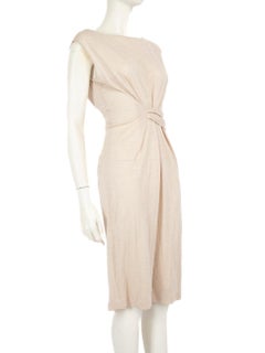 Dior Beige Glitter Slinky Dress Size M
