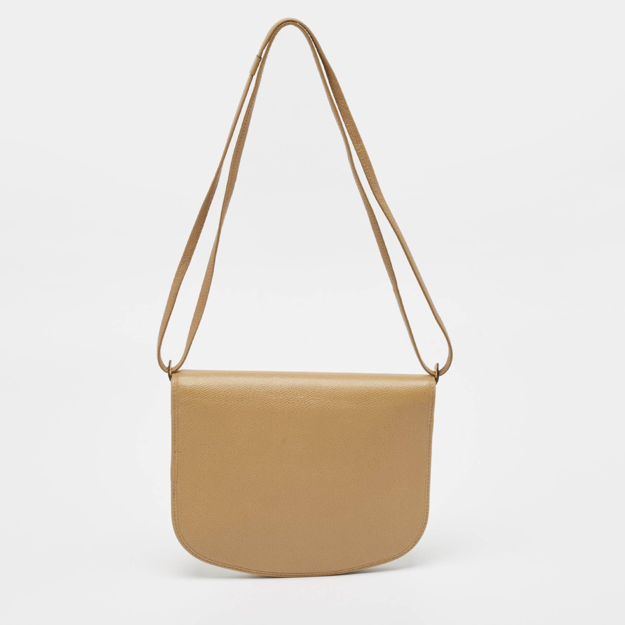 Women's Dior Beige Honeycomb Monogram Coated Canvas and Leather Flap Crossbody Bag