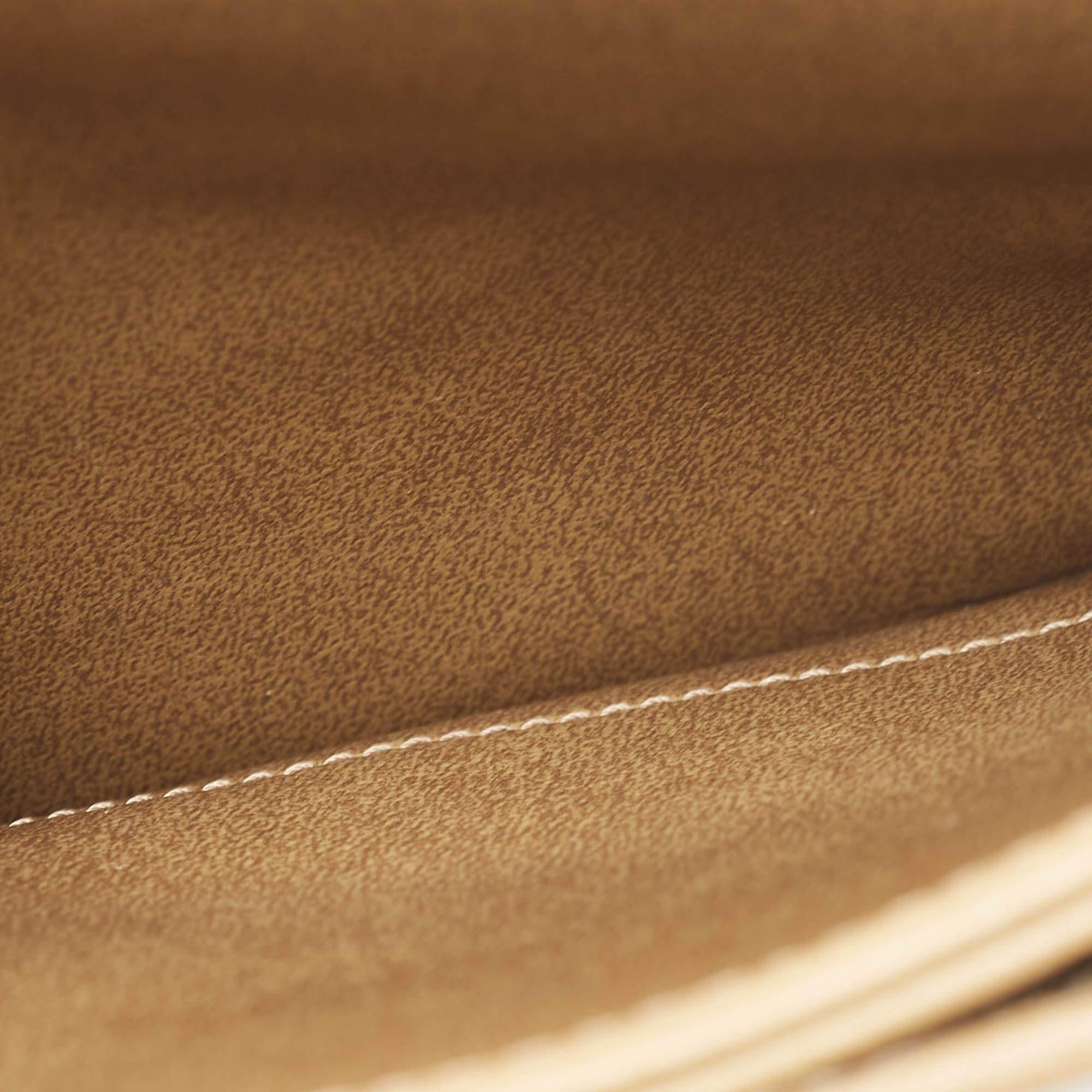 Dior Beige Honeycomb Monogram Coated Canvas and Leather Flap Crossbody Bag 4