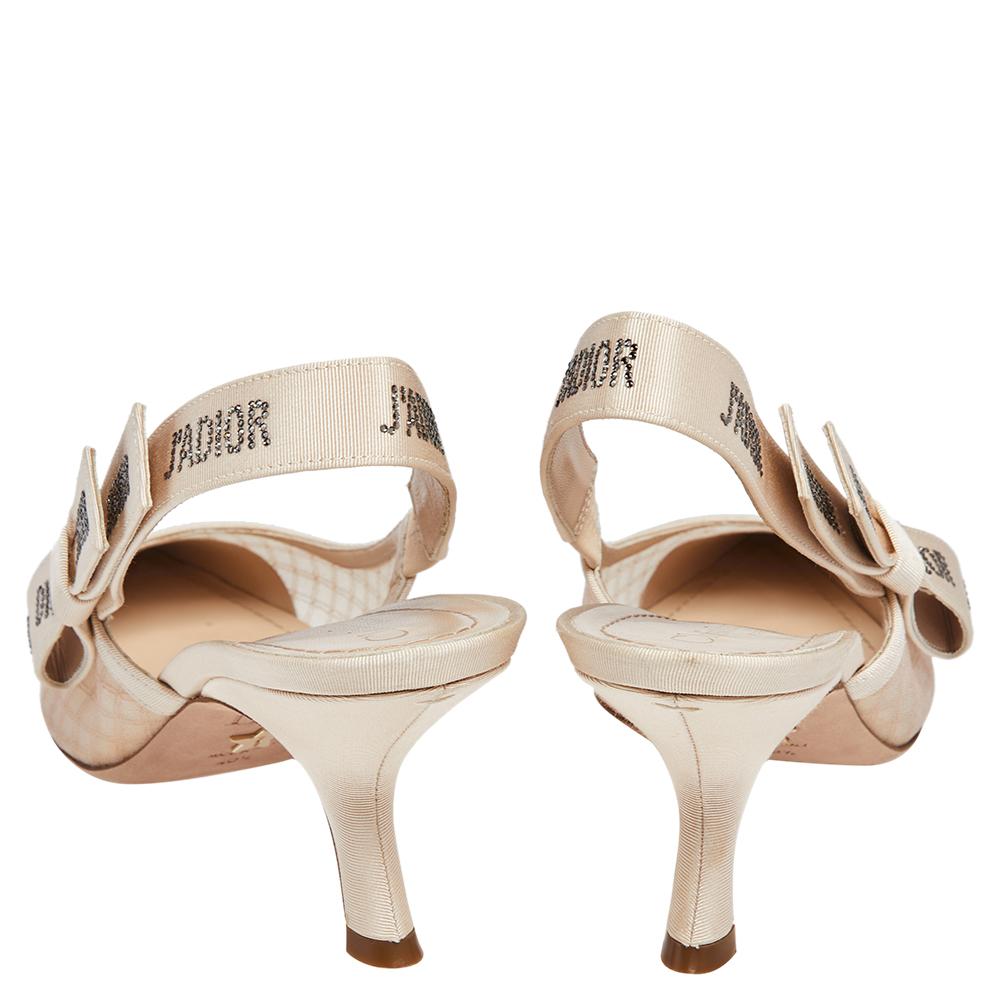 dior slingback lace