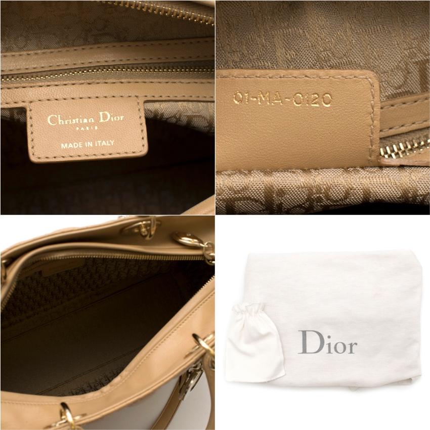 Dior Beige Large Lady Dior Bag 32cm 1