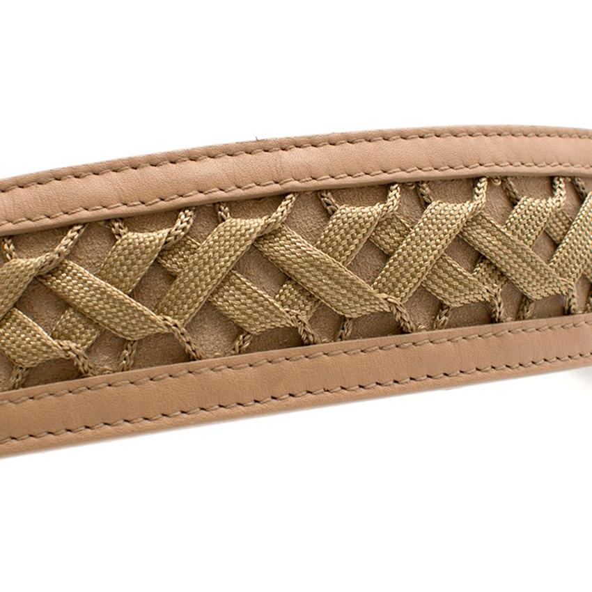 Dior Beige lattice detail Belt 1